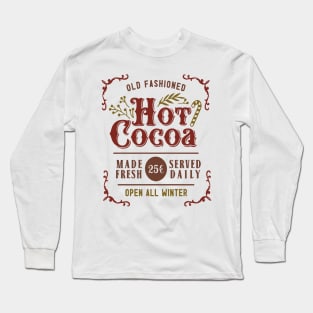 Hot Cocoa - Xmas Christmas Winter Long Sleeve T-Shirt